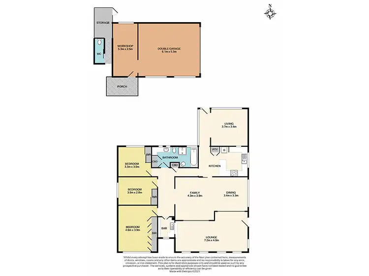 Floorplan of Homely house listing, 127 Patterson Road, Bentleigh VIC 3204
