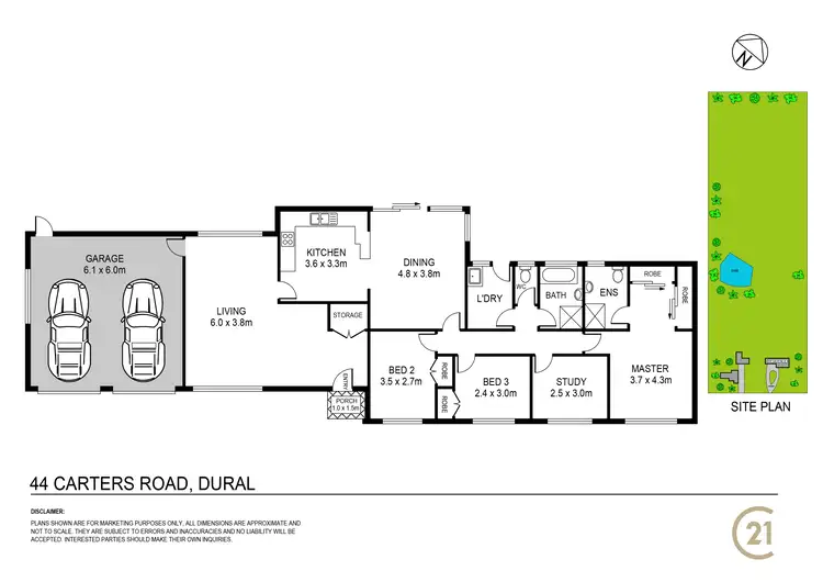Floorplan of Homely rural property listing, 44 Carters Road, Dural NSW 2158
