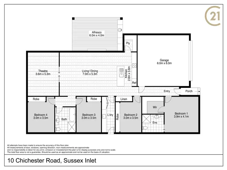 Floorplan of Homely house listing, 10 Chichester Road, Sussex Inlet NSW 2540