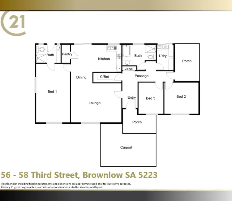 Floorplan of Homely house listing, 56-58 Third Street, Brownlow Ki SA 5223