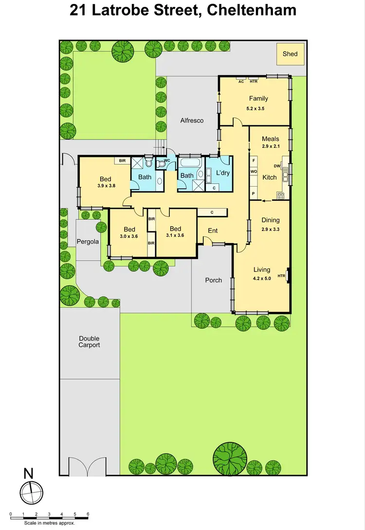 Floorplan of Homely house listing, 21 Latrobe Street, Cheltenham VIC 3192
