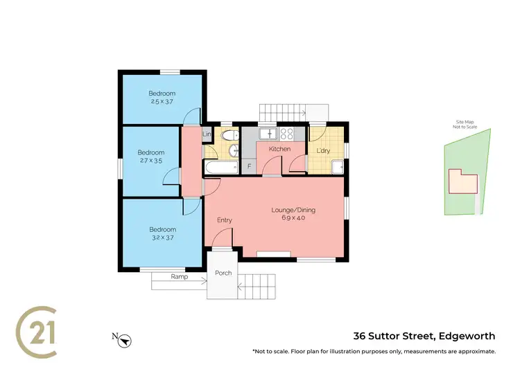 Floorplan of Homely house listing, 36 Suttor Street, Edgeworth NSW 2285