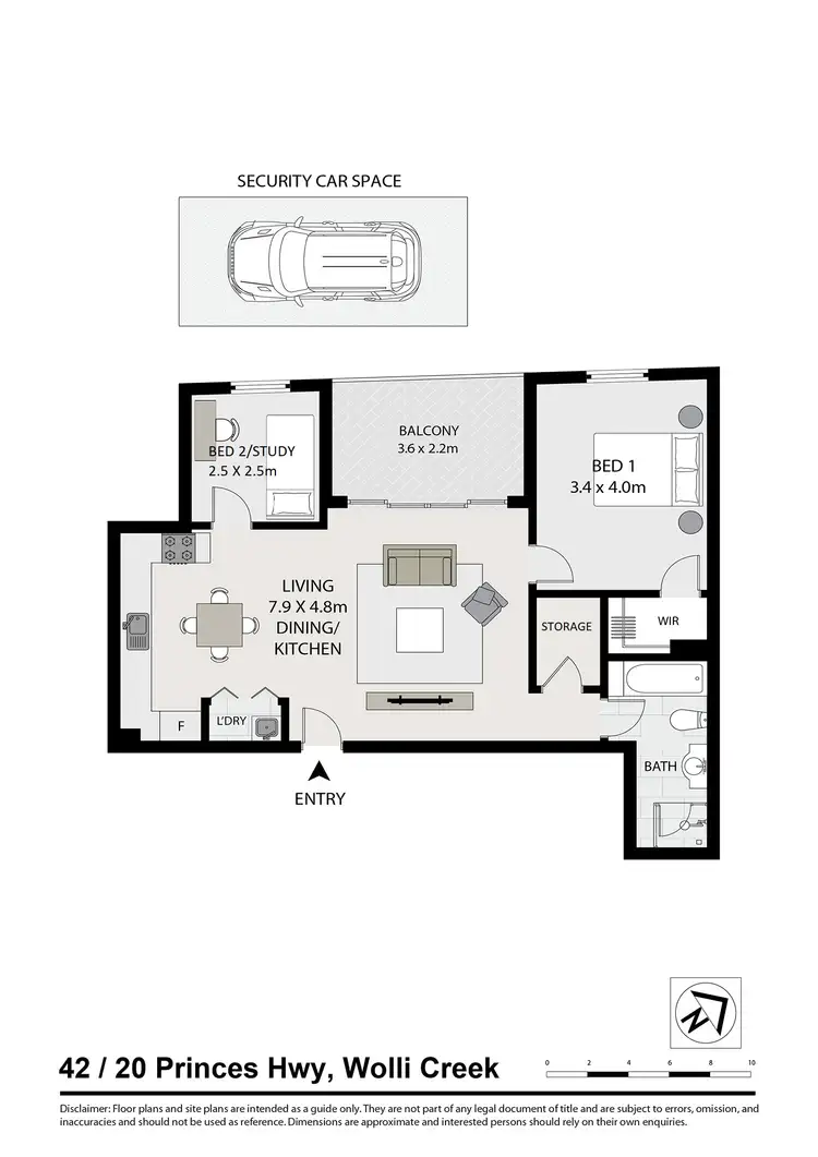 Floorplan of Homely apartment listing, 42/20-22 Princes Highway, Wolli Creek NSW 2205