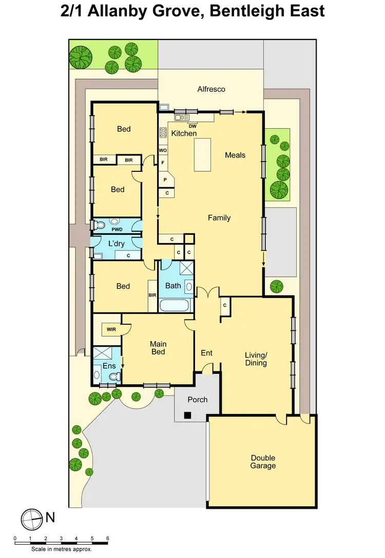 Floorplan of Homely townhouse listing, 2/1 Allanby Grove, Bentleigh East VIC 3165