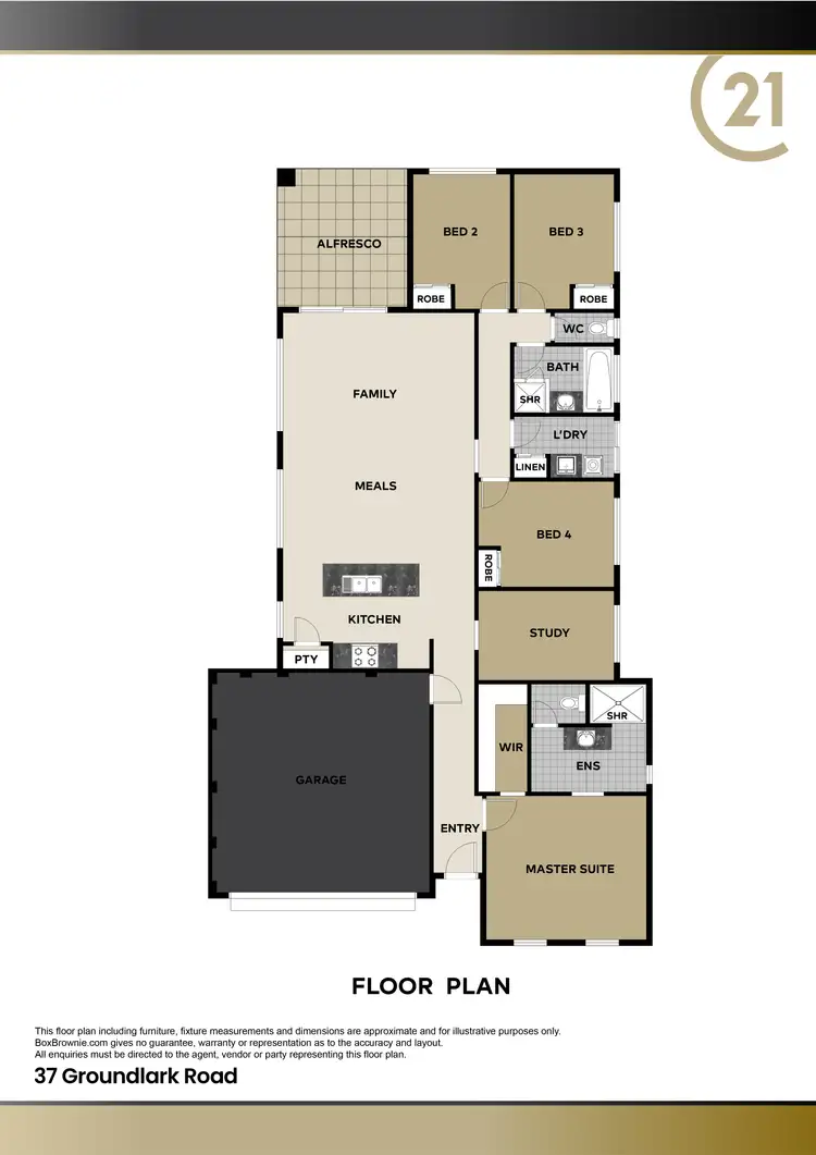 Floorplan of Homely house listing, 37 Groundlark Road, Australind WA 6233