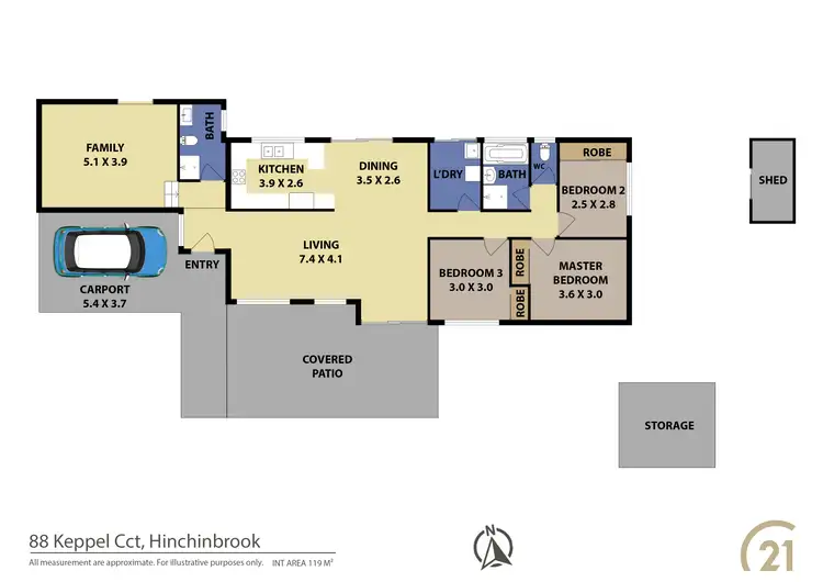 Floorplan of Homely house listing, 88 Keppel Circuit, Hinchinbrook NSW 2168