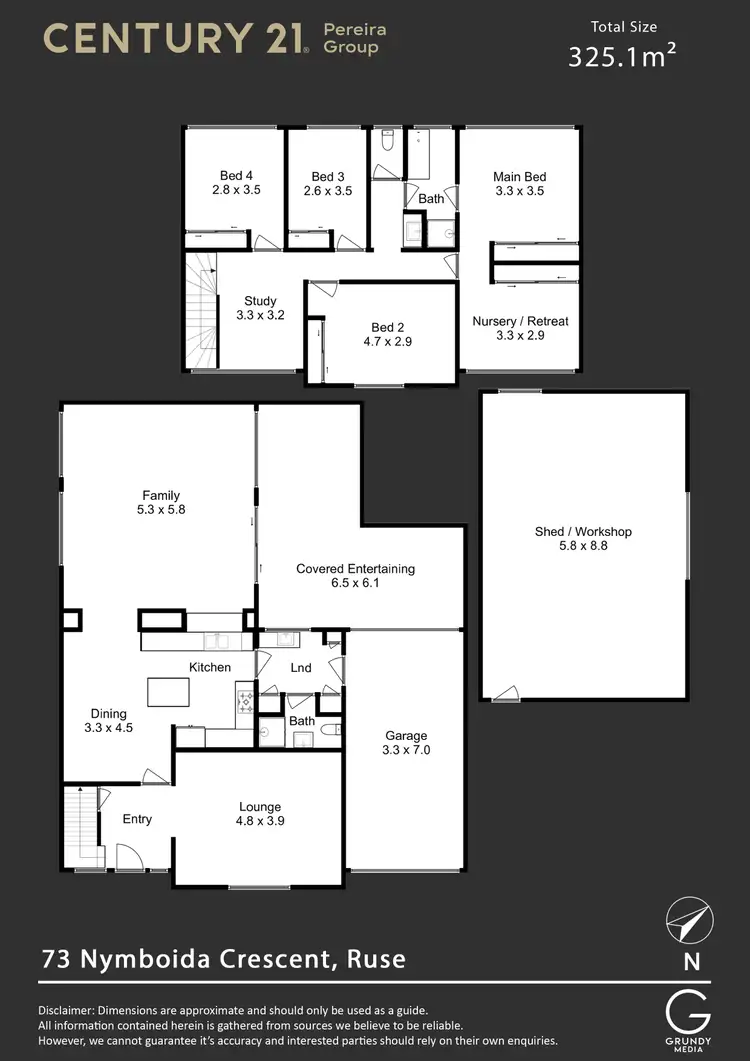 Floorplan of Homely house listing, 73 Nymboida Crescent, Ruse NSW 2560