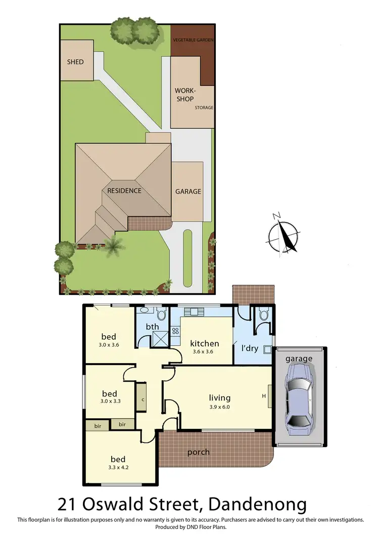 Floorplan of Homely house listing, 21 Oswald Street, Dandenong VIC 3175