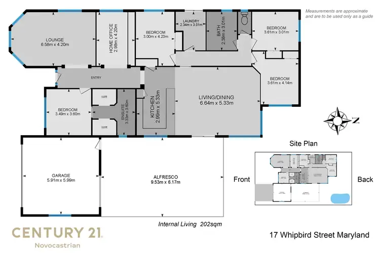 Floorplan of Homely house listing, 17 Whipbird Street, Maryland NSW 2287