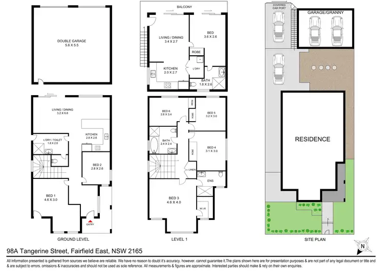 Floorplan of Homely house listing, 98A Tangerine Street, Fairfield East NSW 2165