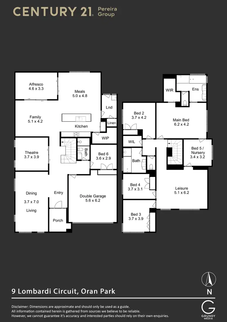 Floorplan of Homely house listing, 9 Lombardi Circuit, Oran Park NSW 2570