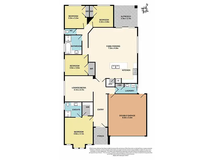 Floorplan of Homely house listing, 140 Boland Drive, Lyndhurst VIC 3975
