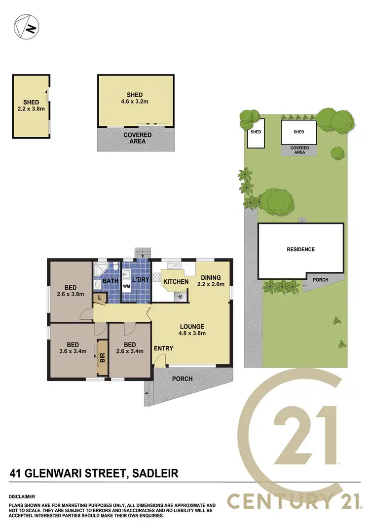 Floorplan of Homely house listing, 41 Glenwari Street, Sadleir NSW 2168