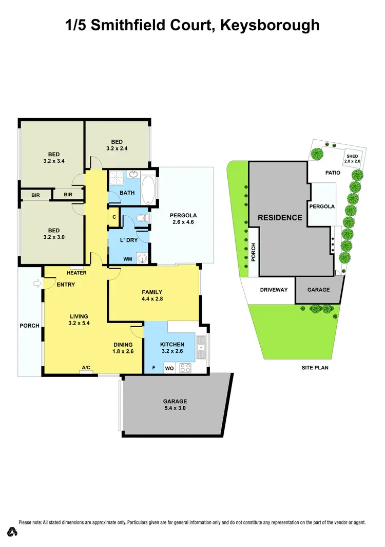 Floorplan of Homely unit listing, 1/5 Smithfield Court, Keysborough VIC 3173
