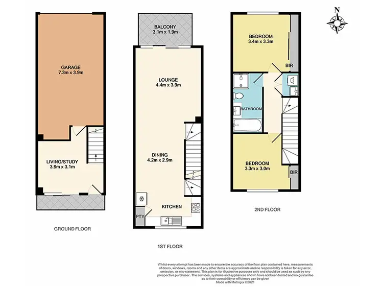Floorplan of Homely townhouse listing, 10 Downhelm Road, Cranbourne North VIC 3977