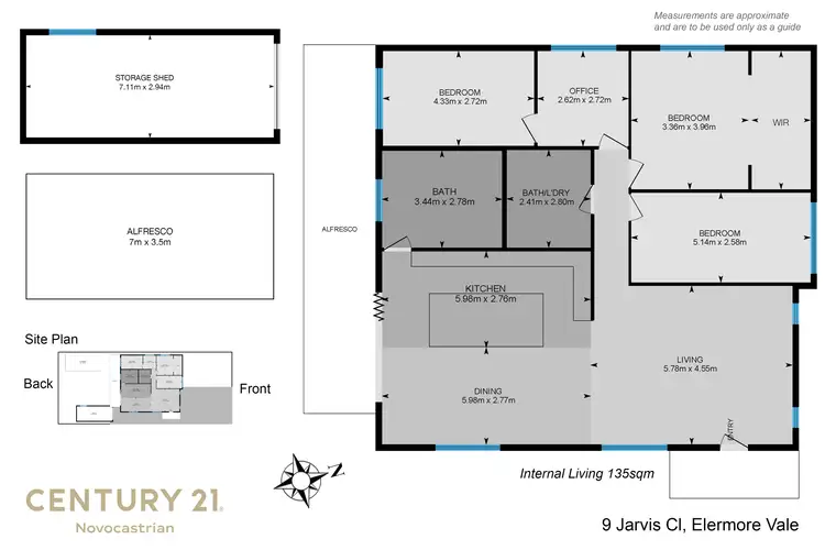 Floorplan of Homely house listing, 9 Jarvis Close, Elermore Vale NSW 2287