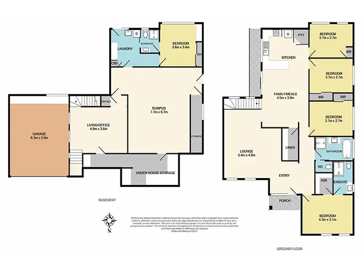 Floorplan of Homely house listing, 12 Exell Drive, Dandenong North VIC 3175