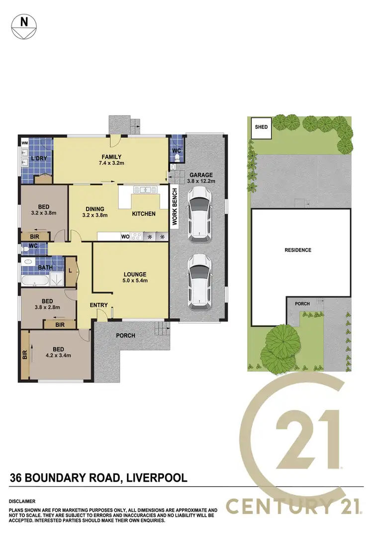 Floorplan of Homely house listing, 36 Boundary Road, Liverpool NSW 2170