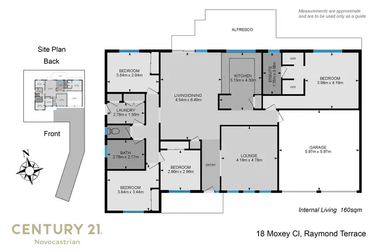 Floorplan of Homely house listing, 18 Moxey Close, Raymond Terrace NSW 2324