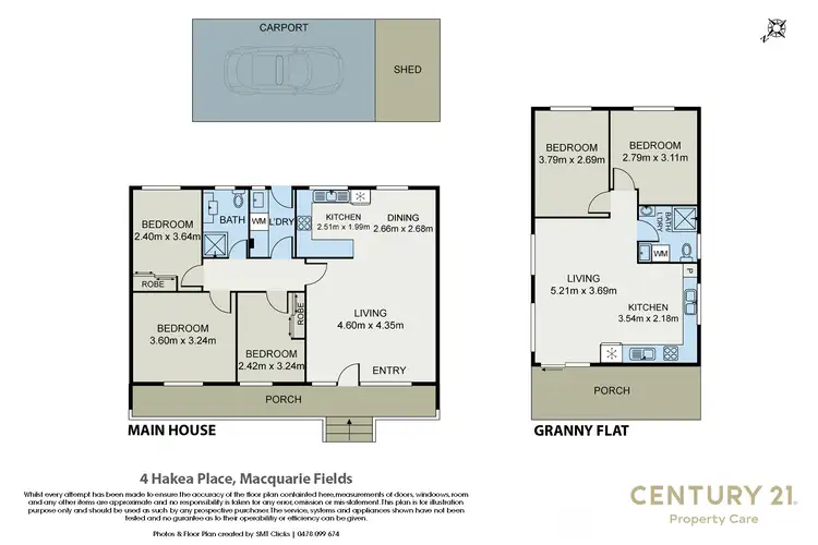 Floorplan of Homely house listing, 4 Hakea Place, Macquarie Fields NSW 2564
