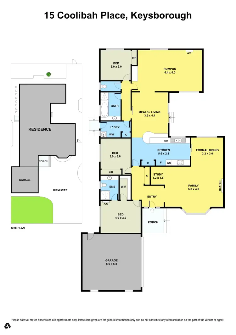 Floorplan of Homely house listing, 15 Coolibah Place, Keysborough VIC 3173