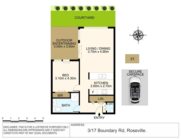 Floorplan of Homely apartment listing, 3/17-25 Boundary Road, Roseville NSW 2069