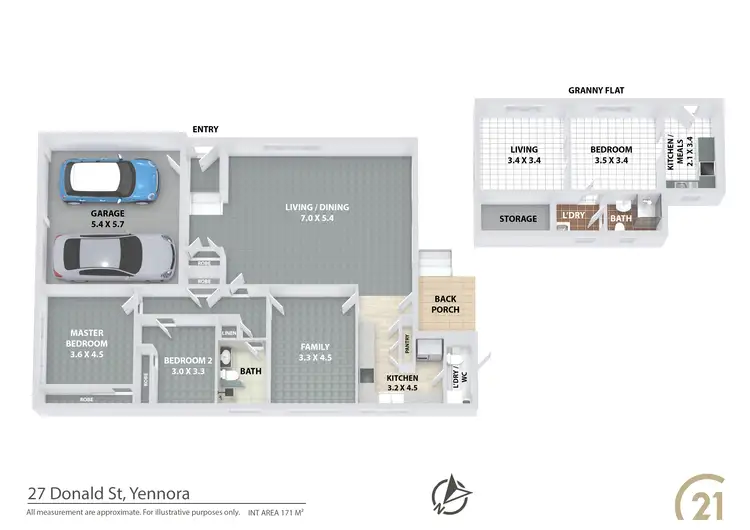 Floorplan of Homely house listing, 27 Donald Street, Yennora NSW 2161