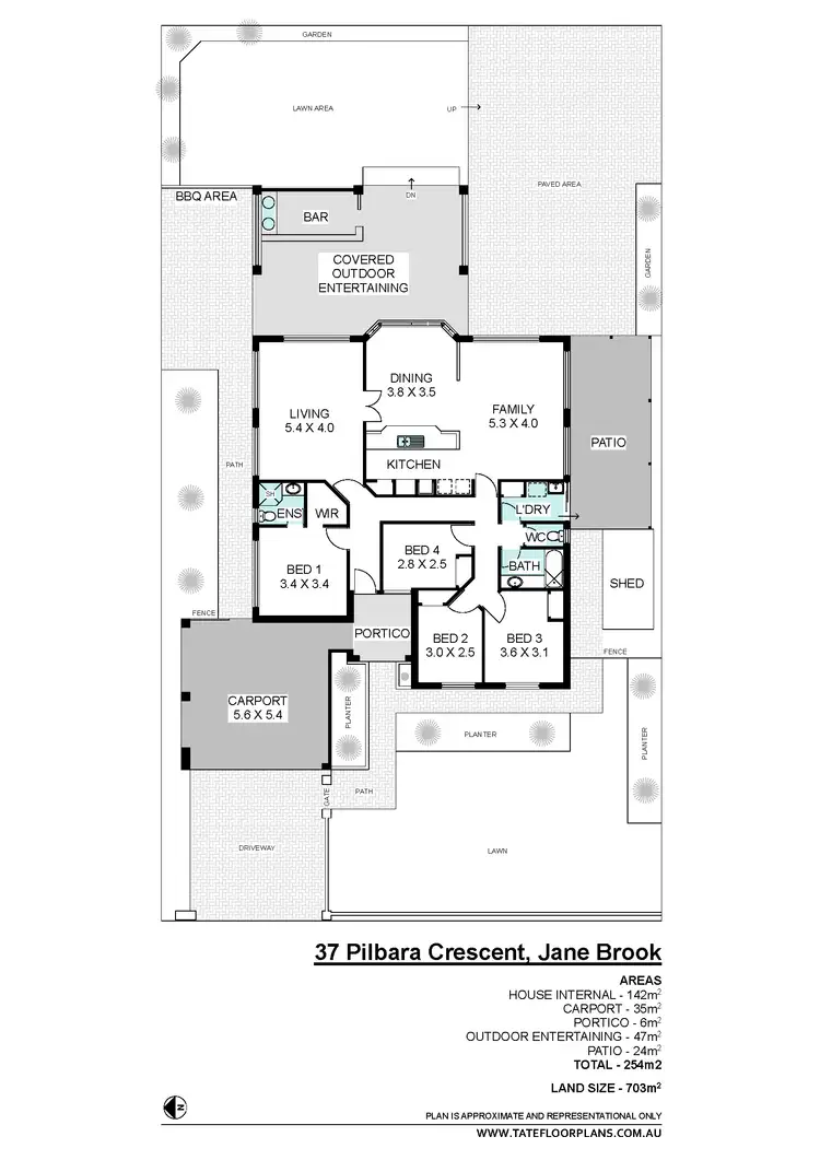 Floorplan of Homely house listing, 37 Pilbara Crescent, Jane Brook WA 6056