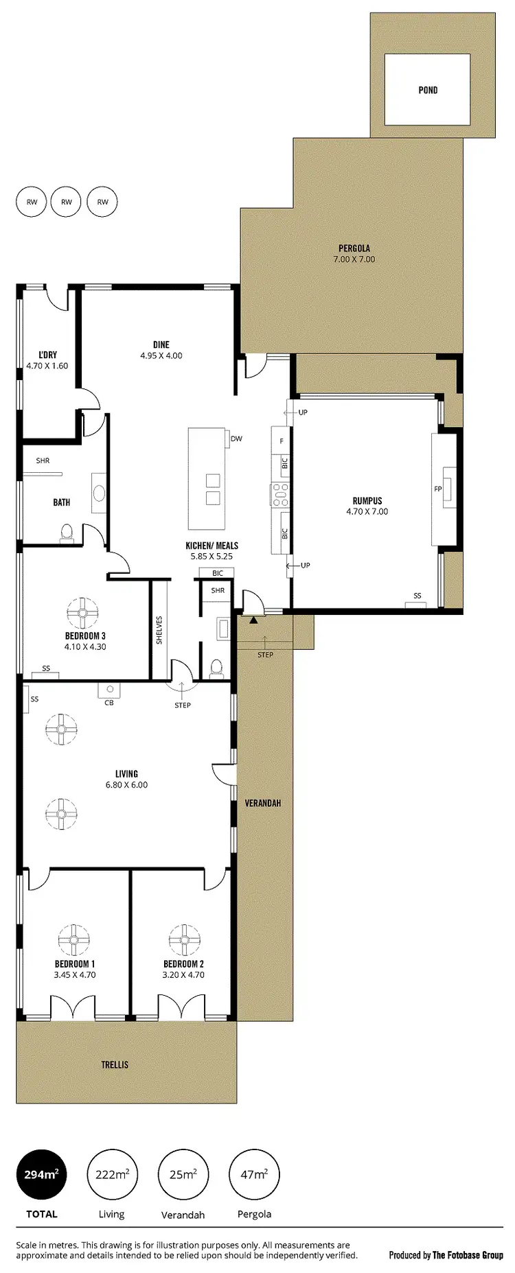 Floorplan of Homely house listing, 3 Hammond Ave, Morphett Vale SA 5162