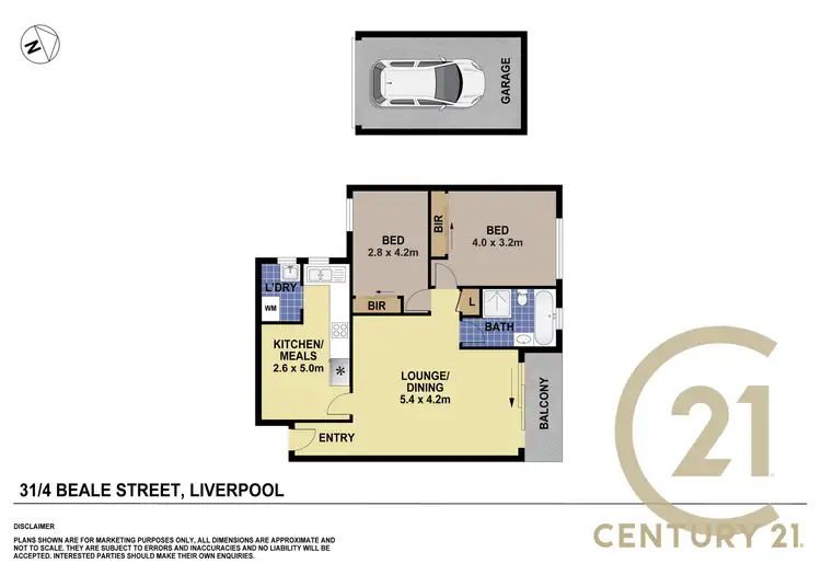 Floorplan of Homely unit listing, 31/4 Beale Street, Liverpool NSW 2170