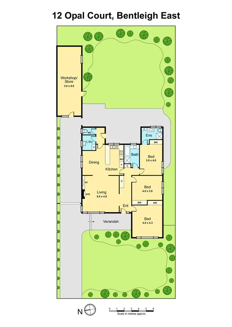 Floorplan of Homely house listing, 12 Opal Court, Bentleigh East VIC 3165
