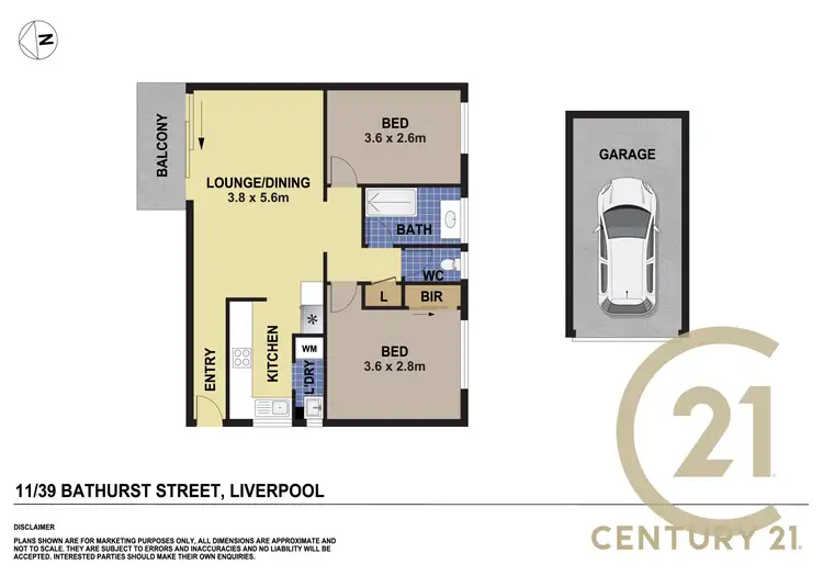 Floorplan of Homely unit listing, 11/39 Bathurst Street, Liverpool NSW 2170