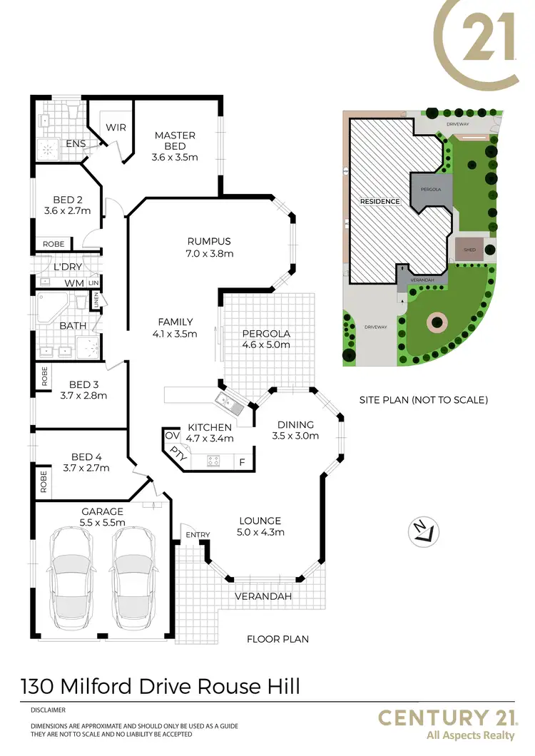 Floorplan of Homely house listing, 130 Milford Drive, Rouse Hill NSW 2155