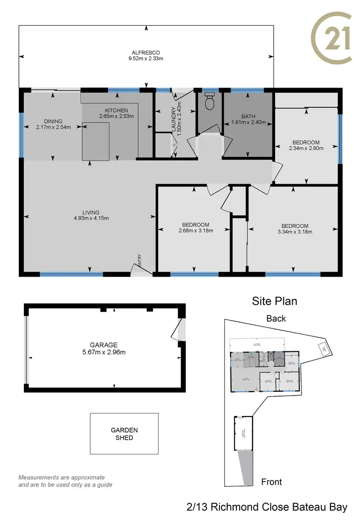 Floorplan of Homely house listing, 2/13 Richmond Close, Bateau Bay NSW 2261