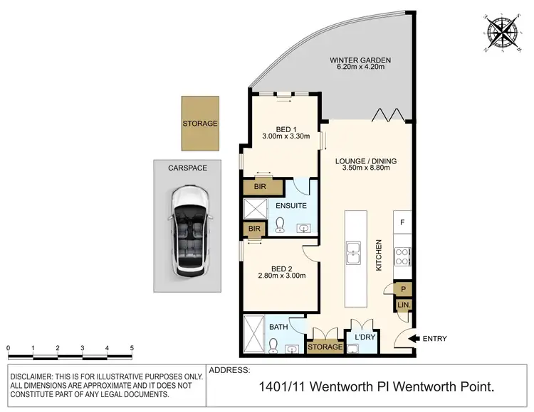 Floorplan of Homely apartment listing, 1401/11 Wentworth Place, Wentworth Point NSW 2127