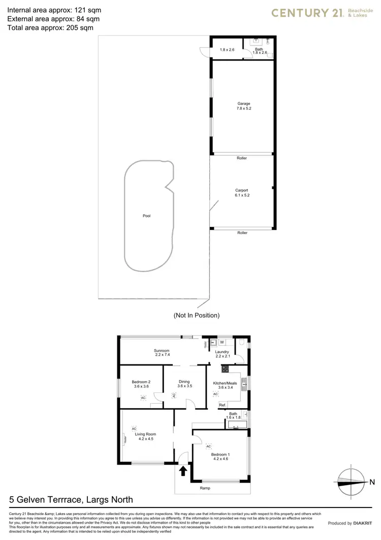 Floorplan of Homely house listing, 5 Gelven Terrace, Largs North SA 5016