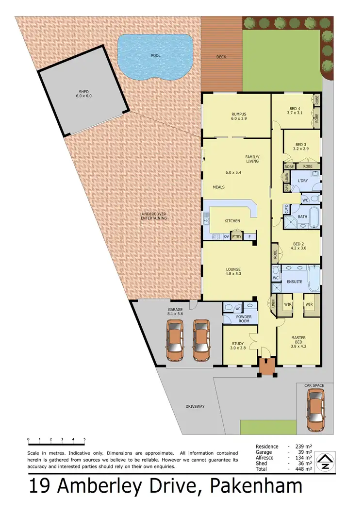 Floorplan of Homely house listing, 19 Amberley Drive, Pakenham VIC 3810