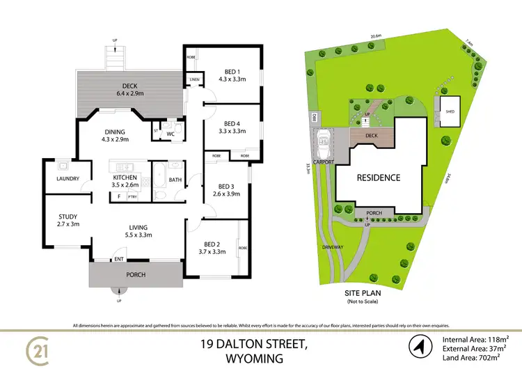 Floorplan of Homely house listing, 19 Dalton Street, Wyoming NSW 2250