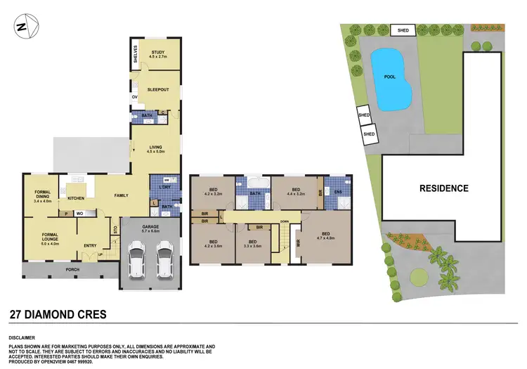 Floorplan of Homely house listing, 27 Diamond Crescent, Bonnyrigg NSW 2177