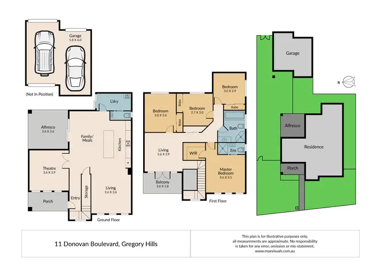 Floorplan of Homely house listing, 11 Donovan Boulevard, Gregory Hills NSW 2557