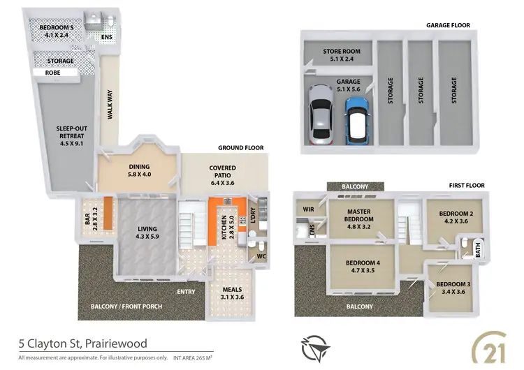 Floorplan of Homely house listing, 5 Clayton Street, Prairiewood NSW 2176