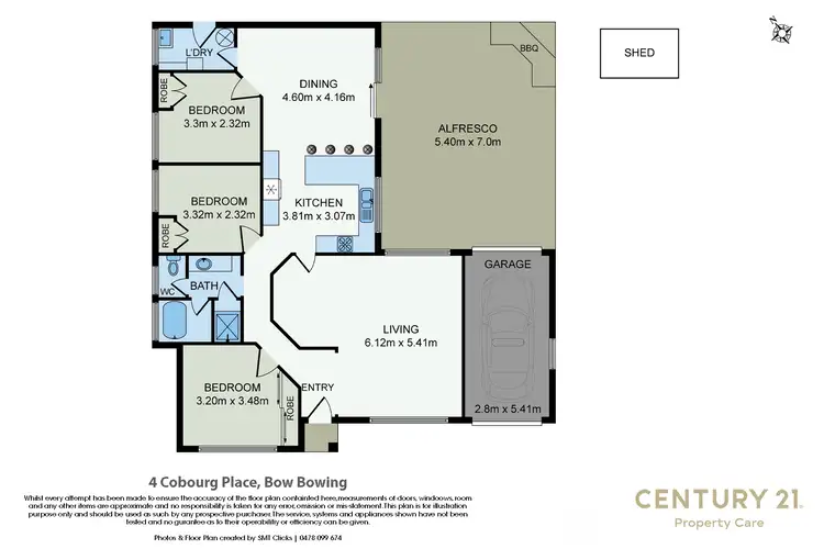 Floorplan of Homely house listing, 4 Cobourg Place, Bow Bowing NSW 2566