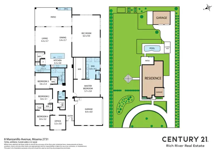 Floorplan of Homely house listing, 8 Manzanillo Avenue, Moama NSW 2731