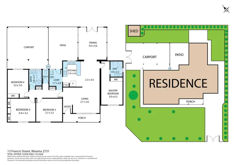 Floorplan of Homely house listing, 13 Francis Street, Moama NSW 2731