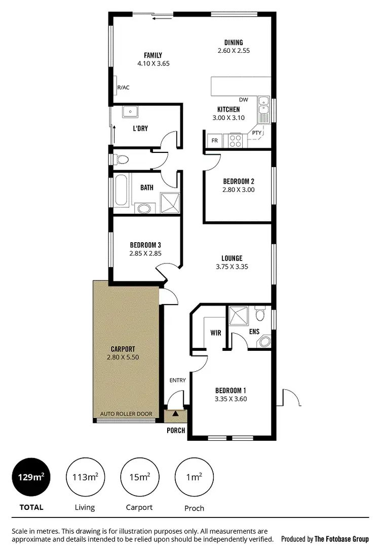 Floorplan of Homely house listing, 12 Miranda Place, Seaford Meadows SA 5169