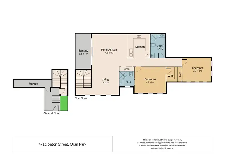 Floorplan of Homely house listing, 4/11 Seton Street, Oran Park NSW 2570