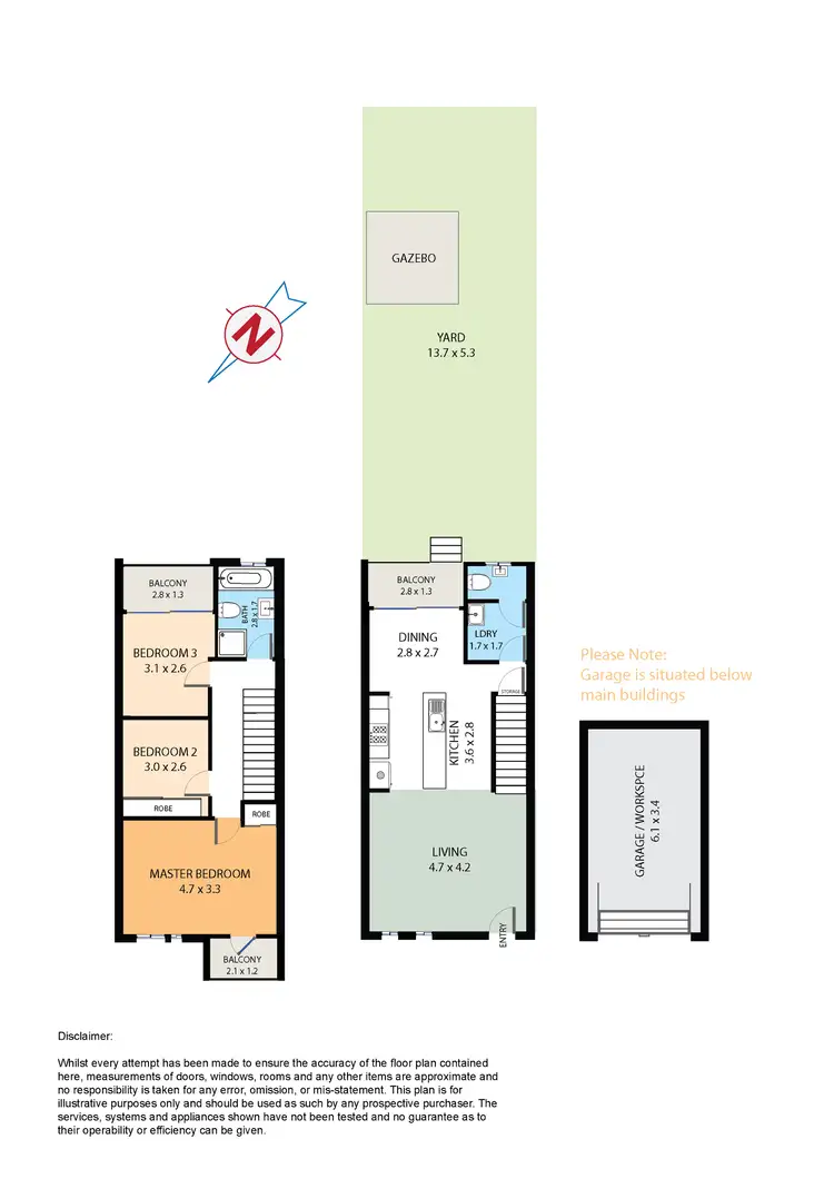 Floorplan of Homely townhouse listing, 11/517 Wentworth Ave,, Toongabbie NSW 2146