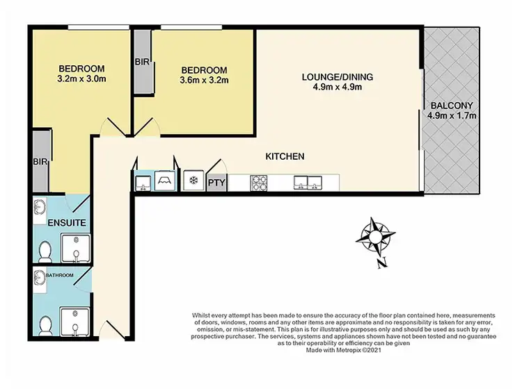 Floorplan of Homely apartment listing, 202/14 Elliott Avenue, Carnegie VIC 3163