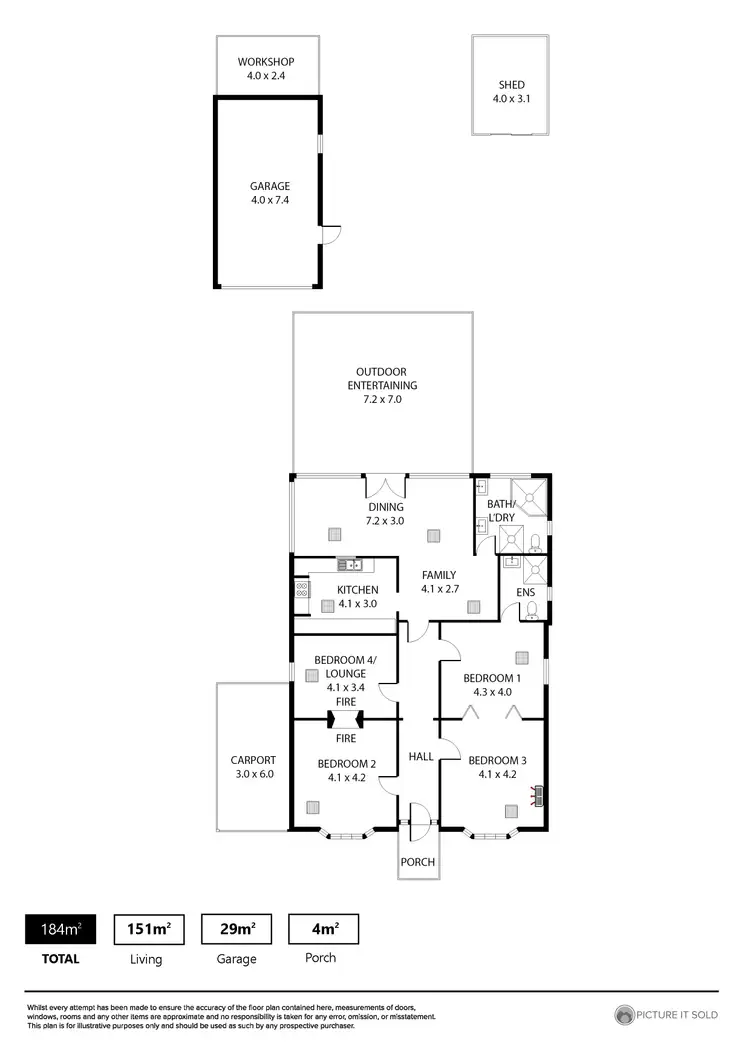 Floorplan of Homely house listing, 18 Vine Street, Prospect SA 5082