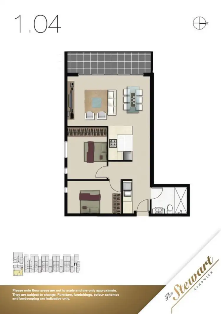 Floorplan of Homely apartment listing, 104/1-7 Waratah Avenue, Randwick NSW 2031